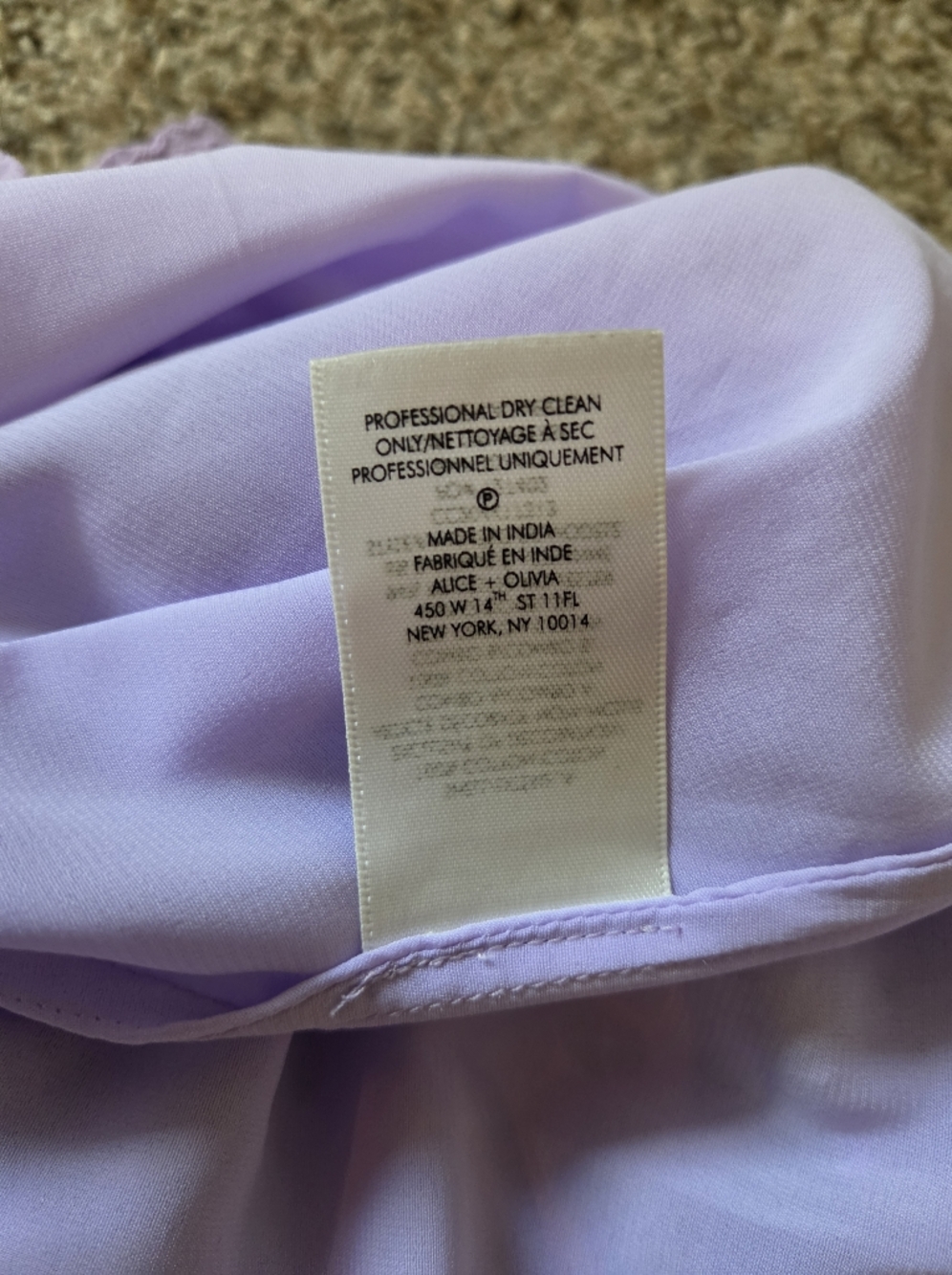 Alice + Olivia Lavender Eyelet Maxi Skirt - Picture 8 of 8